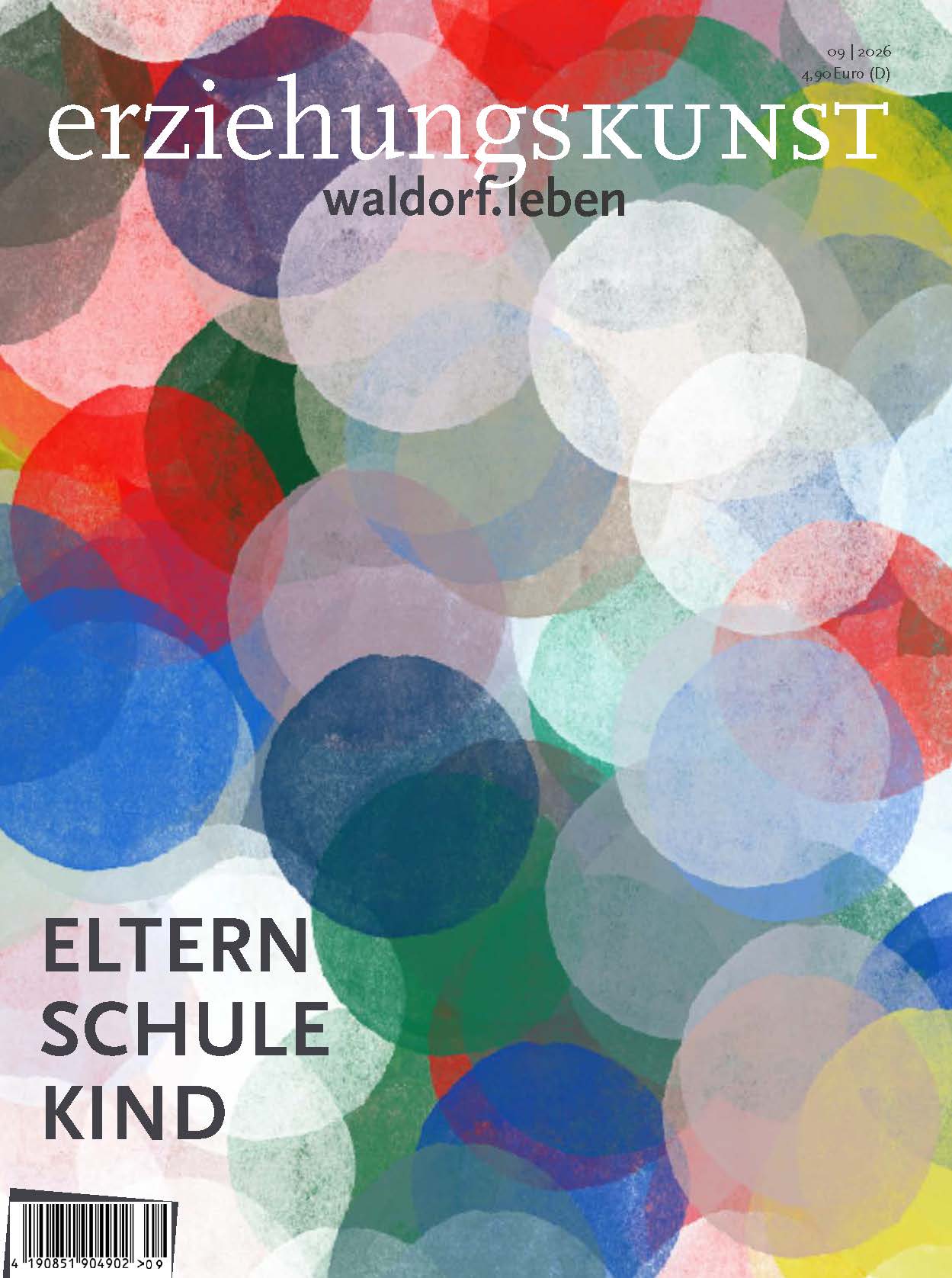 cover ausgabe erziehungskunst september 2026
